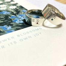 画像をギャラリービューアに読み込む, Number Ring(Silver 925 & Birthstone)