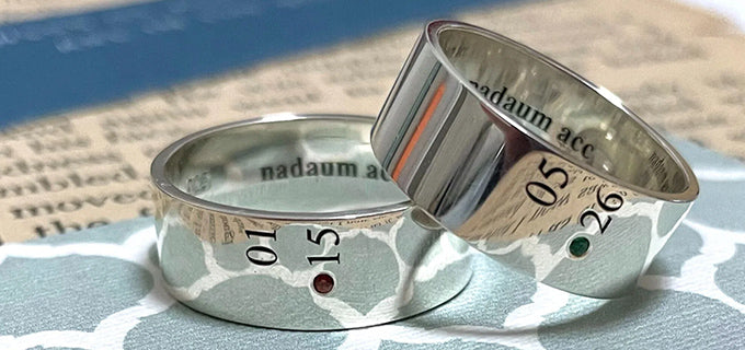 Number Ring with Birthstone