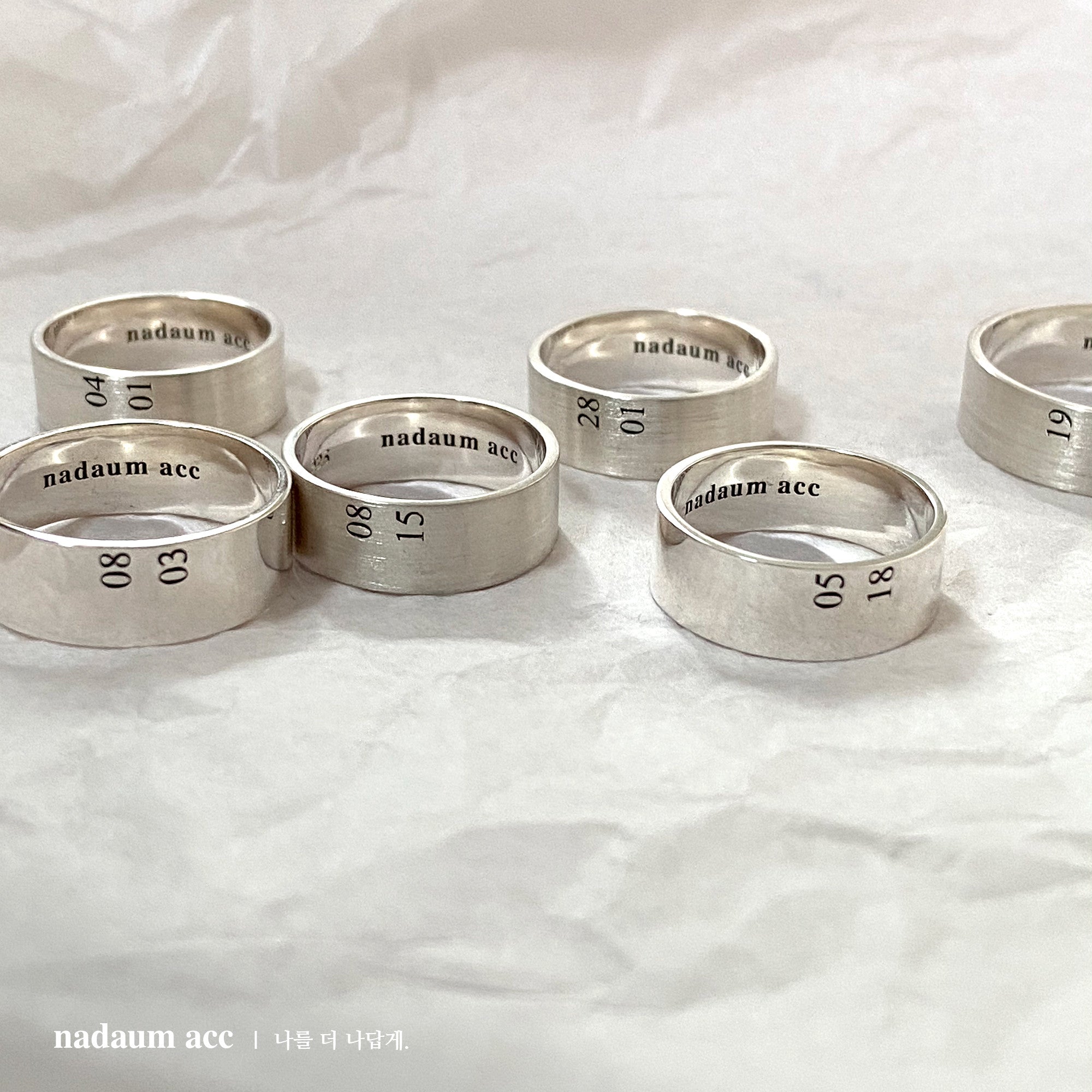 Number Ring（Silver 925）オーダーメイド数字刻印 – nadaum acc