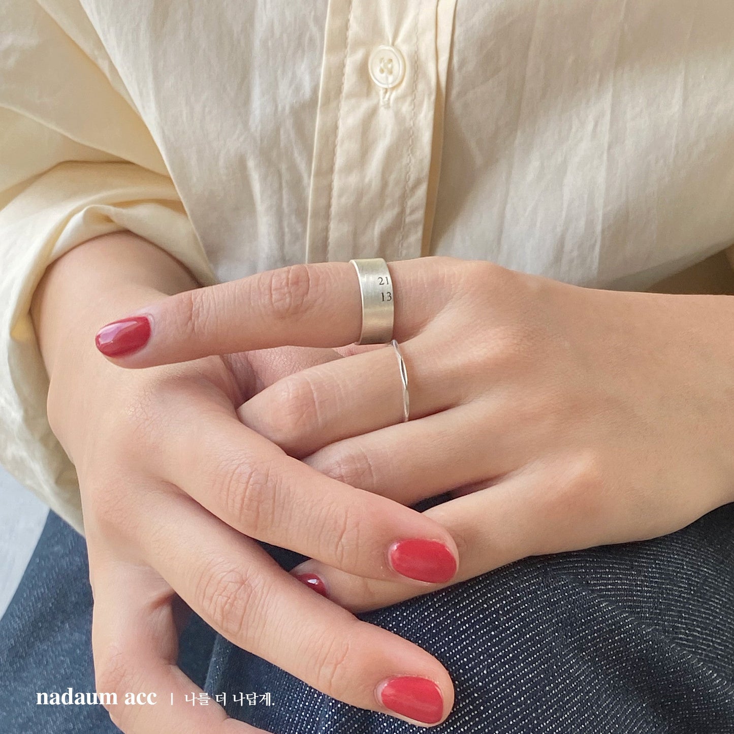 Number Ring（Silver 925 & Birthstone）